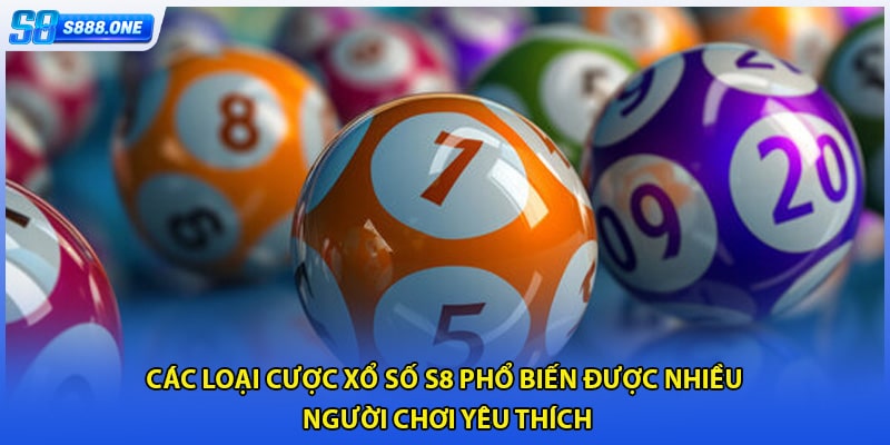 Các loại cược xổ số S8 phổ biến được nhiều người chơi yêu thích